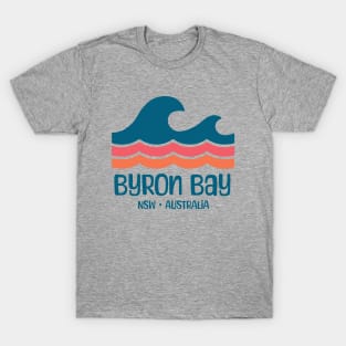 Byron Bay NSW Australia Retro Vintage Waves T-Shirt